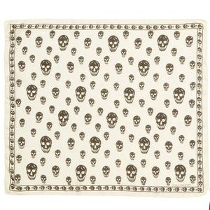 ALEXANDER MCQUEEN Skull Silk Scarf